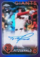 2024 Topps Chrome Update Chrome Baseball Update Series Autographs #ACTF Tyler Fitzgerald Purple Refractor Baseball Card