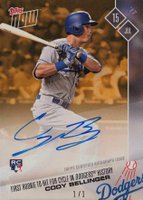 2017 Topps Now  #356E Cody Bellinger Autograph-Gold Baseball Card
