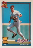 1991 Topps Tiffany #756 Jeff Huson Baseball Card