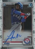 2020 Bowman Chrome Prospect Autographs #CPALA Luisangel Acuna Baseball Card