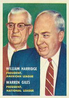 1957 Topps #100 League Presidents Baseball Card