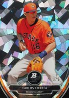 2013 Bowman Platinum Chrome Prospects #23 Carlos Correa Atomic Refractor Baseball Card