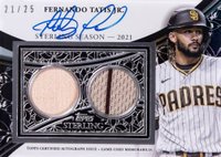 2023 Topps Sterling Sterling Seasons Autograph Relics #SSARFTJ Fernando Tatis Jr. Baseball Card