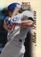 1996 Select Certified #30 Mike Piazza Mirror Blue Baseball Card