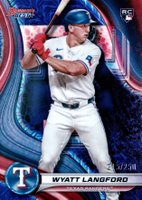 2024 Bowman's Best #65 Wyatt Langford Purple Mojo Baseball Card