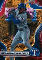 2024 Bowman's Best Top Prospects #TP26 Sebastian Walcott Gold Lava Baseball Card