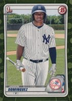 2020 Bowman Paper Prospects #BP8 Jasson Dominguez Camo Baseball Card