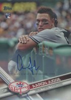 2017 Topps #287 Aaron Judge Leaning on Railing-Autograph-Update Ser. Error Baseball Card