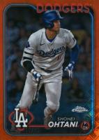 2024 Topps Chrome Logofractor Edition #1 Shohei Ohtani Orange Refractor Baseball Card