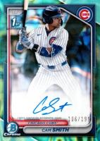 2024 Bowman Draft Chrome Prospect Autographs #CPACS Cam Smith Aqua Lava Baseball Card