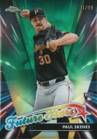 2024 Topps Chrome Update Future Stars #FSU17 Paul Skenes Green Refractor Baseball Card