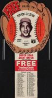 1977 Pepsi-Cola Baseball Stars Discs # Johnny Bench With Glove Tab Baseball Card