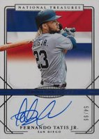 2020 Panini National Treasures International Treasures #FTJ Fernando Tatis Jr. Autograph Baseball Card