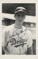 1999 Hall of Fame Autographs # Sandy Koufax Postcard Baseball Card