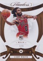 2019 Panini Flawless #97 Coby White Bronze Basketball Card