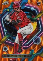 2023 Topps Cosmic Chrome #161 Zach Neto Orange Galactic Baseball Card