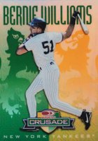 1998 Donruss Crusade #31 Bernie Williams Green Baseball Card