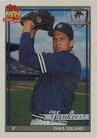 1991 Topps Desert Shield #611 Dave Eiland Baseball Card