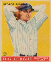 1933 Goudey #12 George Pipgras Baseball Card