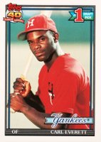 1991 Topps Tiffany #113 Carl Everett Baseball Card