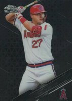 2020 Topps Chrome Black #100 Mike Trout Baseball Card