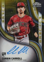 2023 Topps Chrome Black Super Futures Autograph #CC Corbin Carroll Gold Baseball Card
