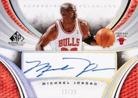 2005 SP Game Used Superstar Exclusives Autograph #SE-MJ Michael Jordan Basketball Card