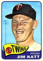 1965 Topps #62 Jim Kaat Baseball Card