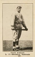 1917 Boston Store #187 Zach Wheat Baseball Card