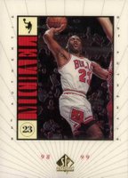 1998 SP Authentic Michael #M6 Michael Jordan Basketball Card