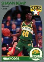 1990 Hoops Team Night Sheets # Shawn Kemp Perforated Basketball Card
