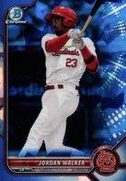 2022 Bowman Chrome Sapphire Edition Prospects #BCP221 Jordan Walker Baseball Card