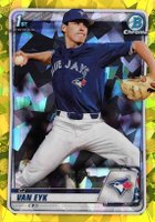 2020 Bowman Draft Chrome Sapphire Edition #BD93 CJ Van Eyk Yellow Baseball Card