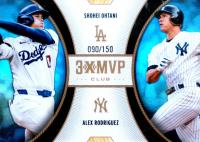 2025 Topps Welcome to the Club 3X MVP 3X MVP Dual #D3 Alex Rodriguez/Shohei Ohtani Blue Baseball Card