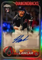2024 Topps Chrome Update Chrome Baseball Update Series Autographs #ACJL Jordan Lawlar Refractor Baseball Card