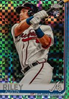 2019 Topps Chrome Update  #37 Austin Riley X-Fractor Baseball Card
