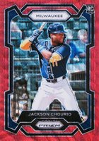 2024 Panini Prizm #277 Jackson Chourio Ruby Wave Baseball Card