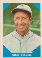 1960 Fleer Baseball Greats #80 Eddie Collins Pepper Martin Back Baseball Card