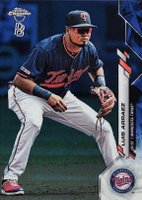 2020 Ben Baller Chrome #172 Luis Arraez Blue Refractor Baseball Card