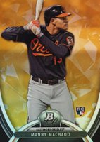 2013 Bowman Platinum #42 Manny Machado Gold Baseball Card