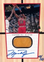 1999 Upper Deck MJ Final Floor  #FF6A Michael Jordan Autograph Basketball Card