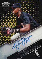 2020 Topps Chrome Black Autographs #FT Frank Thomas Gold Refractor Baseball Card