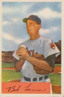 1954 Bowman #196 Bob Lemon Baseball Card
