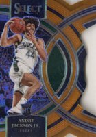 2023 Panini Select #134 Andre Jackson Jr. Orange Die-Cut Basketball Card