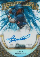 2024 Bowman Sterling Sterling Extravaganza Autographs #SEAAN Arjun Nimmala Baseball Card