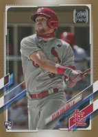 2021 Topps #285 Dylan Carlson Gold Baseball Card