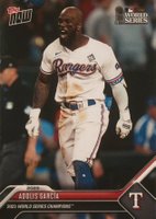 2023 Topps Now Texas Rangers World Series Champions #WS2 Adolis Garcia Baseball Card