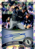 2011 Topps Chrome #205 Chris Sale Autograph-Atomic Refractor Baseball Card