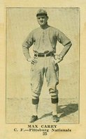 1917 Collins-McCarthy #25 Max Carey Baseball Card