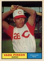 1961 Topps #110 Vada Pinson Baseball Card